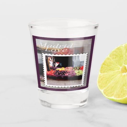 Van Madrid met Love Shot Glas (Voorkant)