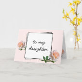 Van mam tot dochter Happy Moederdag Kaart (Gele Bloem)