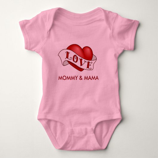 Van mama en mama houden romper (Voorkant)
