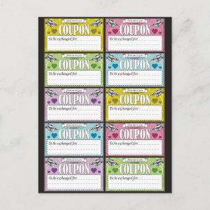 Van mij naar jullie coupons briefkaart