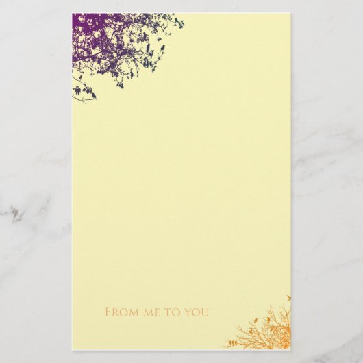 Van mij tot jou briefpapier (Voorkant)