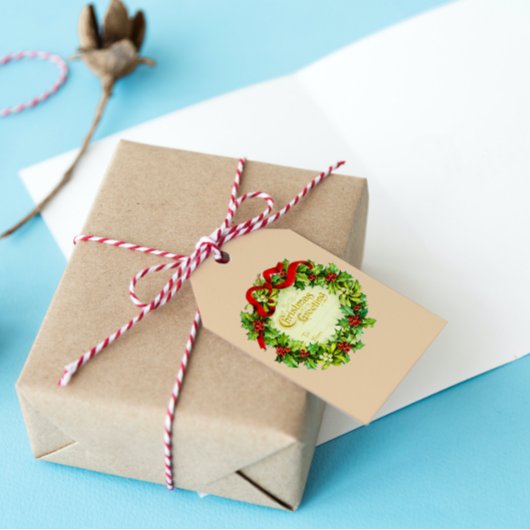  Van mij tot jullie Kerstmis Cadeaulabel