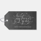 Van mijn douche naar de jouwe - Bruidsdouche Cadeaulabel (Achterkant Horizontaal)