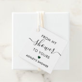 Van mijn douwer tot uw Vrijgezellenfeest Forest Gr Bedankjes Labels (In situ)