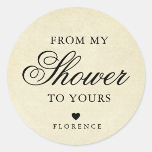 Van mijn douwer tot uw  Vrijgezellenfeest Ronde Sticker