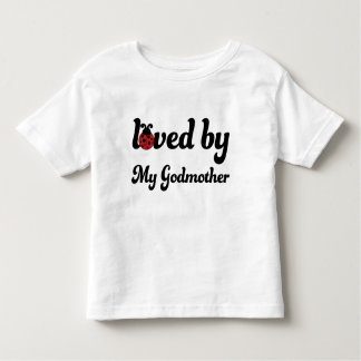Van mijn godmoeder-ladybug peutermeisjes t-shirt