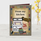 Van mijn keuken Wenskaart Kaart (Gele Bloem)