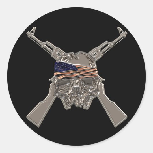 Van mijn koude dode vingers metaal ronde sticker (Voorkant)