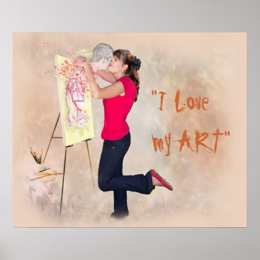 VAN MIJN KUNST HOUDEN POSTER (Voorkant)