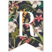 Van Miss tot Mrs. Banner Bunting Navy Tropical (Tweede vlag)