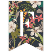 Van Miss tot Mrs. Banner Bunting Navy Tropical (Eerste vlag)