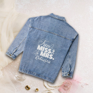 Van Miss tot Mrs Bruids Denim Jas Jacket