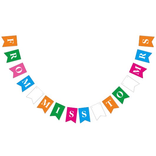 Van Miss tot Mrs. Vlaggetjes (Alle)