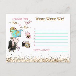 Van Miss tot Mrs. Vrijgezellenfeest waren we aan h Briefkaart