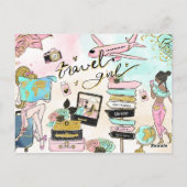 Van Miss tot Mrs. Vrijgezellenfeest waren we aan h Briefkaart (Achterkant)