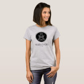 Van modder naar Magic Pottery Wheel Emblem T-shirt (Voorkant volledig)