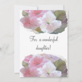 Van moeder op dochter bloemenflat vakantie Kaart (Voorkant)