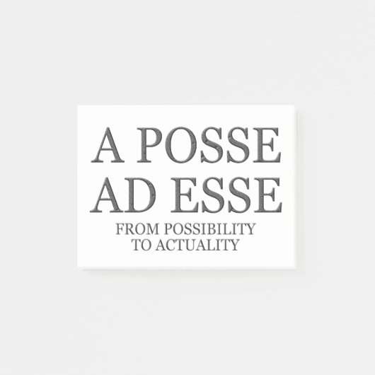 Van mogelijkheid tot actualiteit - donker post-it® notes (Voorkant)