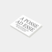 Van mogelijkheid tot actualiteit - donker post-it® notes (Schuin)