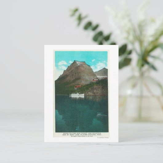 Van-naar-de-Zon Uitzicht Chalet Briefkaart (Staand voorkant)