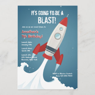 Van naar ruimteuitnodiging kaart