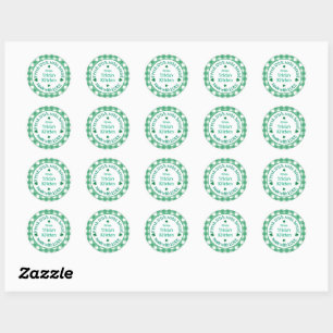 Van NAME Keuken met Liefde Iers K Groen Rut Ronde Sticker