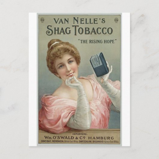 Van Nelle's Shag Tobacco 1905 Briefkaart (Voorkant)