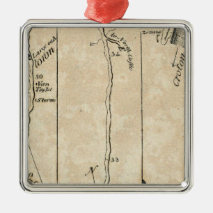 Van New York tot Poughkeepsie 9 Metalen Ornament