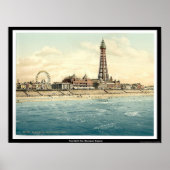 Van North Pier, Blackpool, Engeland Poster (Voorkant)