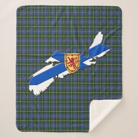 Van Nova Scotia tartan Sherpa Blanket houden Sherpa Deken (Voorkant)