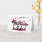 Van ons allemaal 4e juli Schattigee kabouters Kaart (Gele Bloem)