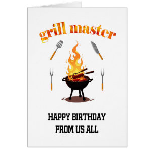 Van ons allemaal Grill Master Verjaardag