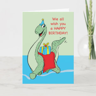 Van ons allemaal, jongen, Birthday Dinosaur Kaart