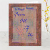 Van ons allemaal  oversized Scroll Kaart (Gele Bloem)