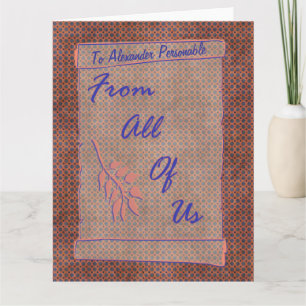 Van ons allemaal  oversized Scroll Kaart