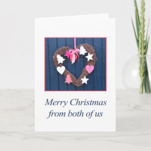 Van ons beiden... kerstkaart feestdagen kaart