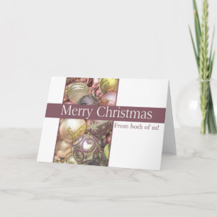 Van ons beiden... kerstkaart feestdagen kaart
