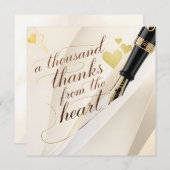 Van ons hart naar het uwe bedankkaartje (Voorkant / Achterkant)