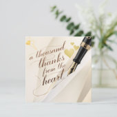Van ons hart naar het uwe bedankkaartje (Staand voorkant)