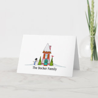 Van Ons Huis aan van u Kerstkaart Feestdagen Kaart