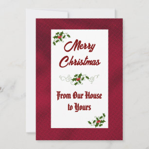 Van Ons Huis Naar Jouw Huis Kerstkaart