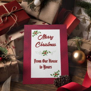 Van Ons Huis Naar Jouw Huis Kerstkaart