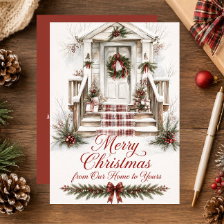 Van Ons Huis Naar Jouw Huis Prettig Kerstfeest Voo Feestdagenkaart
