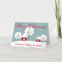 Van Ons Huis Naar Jouw Kerstkaart