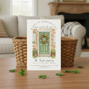 Van Ons Huis Naar Jouw St. Patricks Dag Feestdagenkaart