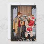 Van ons huis naar uw aangepaste kerstfoto feestdagenkaart (Achterkant)