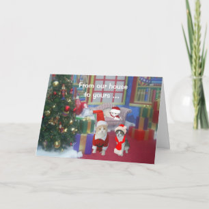Van ons huis tot aan jullie! feestdagen kaart