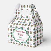 Van ons huis tot uw gepersonaliseerde vakantiebox bedankdoosjes (Achterkant)