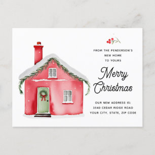 Van ons nieuwe huis tot uw vrolijke kerstfoto feestdagenkaart