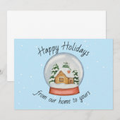 Van ons thuis tot aan de Kaarten met de snowglobe  (Voorkant / Achterkant)